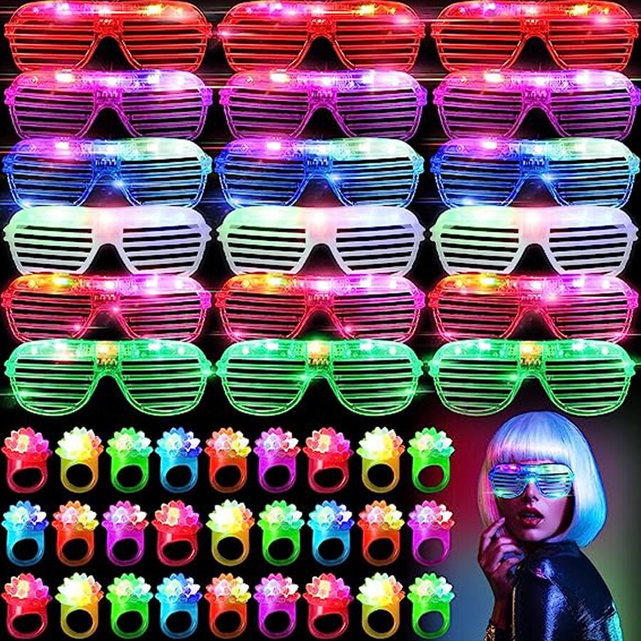 Glow In The Dark Party Glasses - 10-50PCS LED Glasses Light Up Glasses