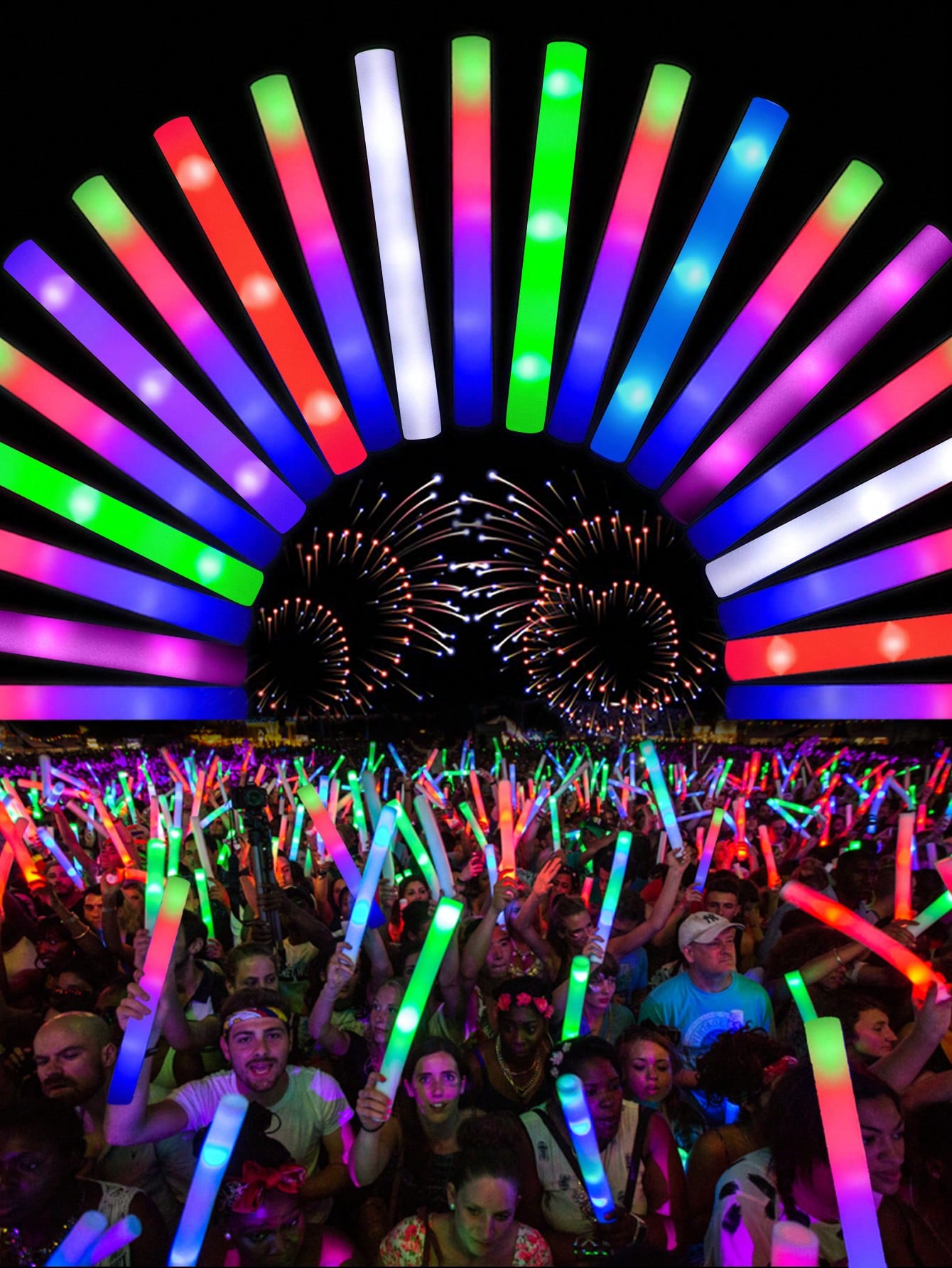 Flashing Led Foam Sticks Party - 20/30pcs LED Foam Glow Sticks Cheer