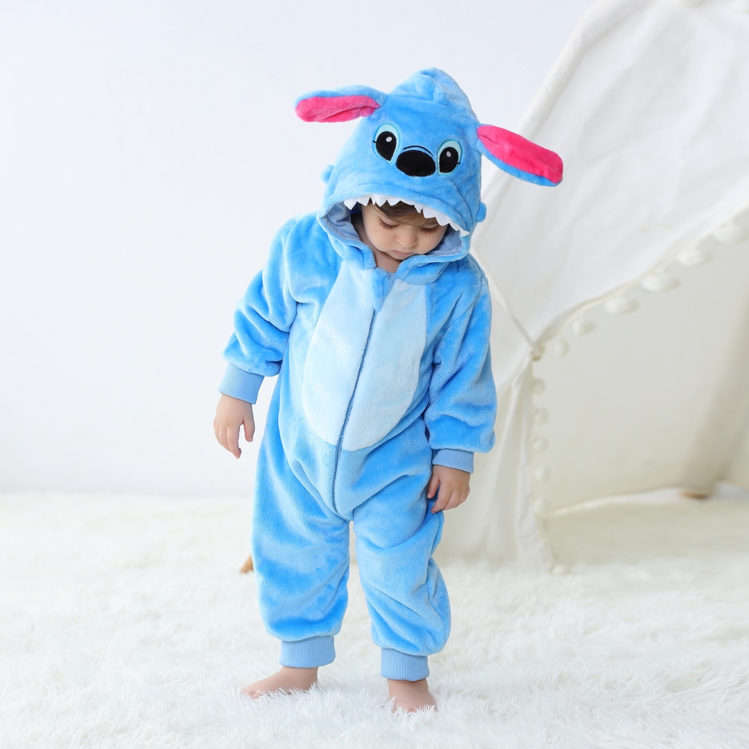 Spiderman Jumpsuit Kids - Baby Kigurumi Stitch Cartoon Romper Infant