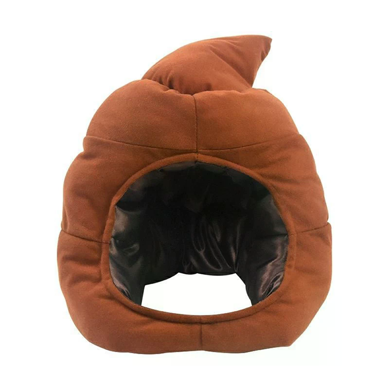 Fake Poop Gag Gift - Creative Cute Shit Shape Plush Hat