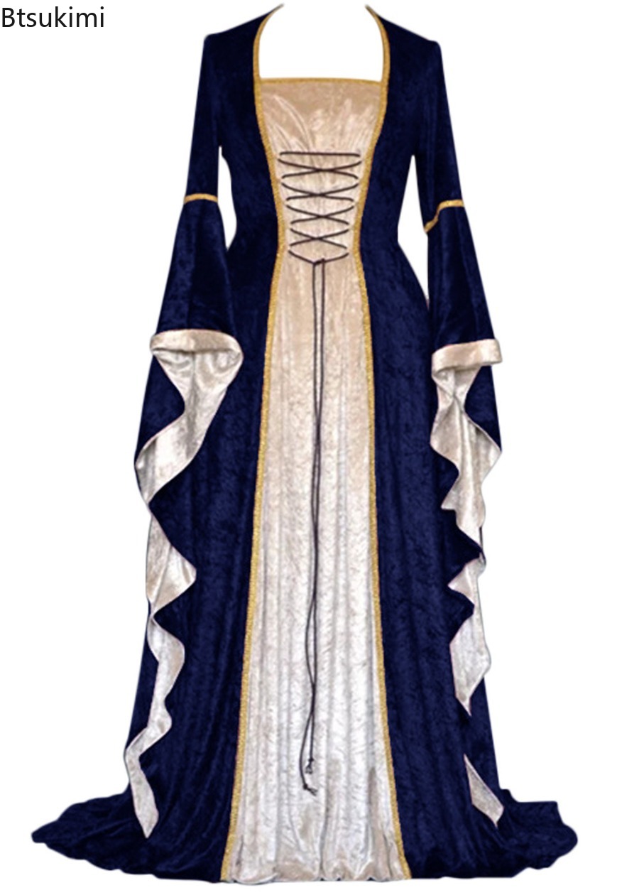 Medieval Renaissance Dress Women - Women's Renaissance Medieval Retro Court Costume