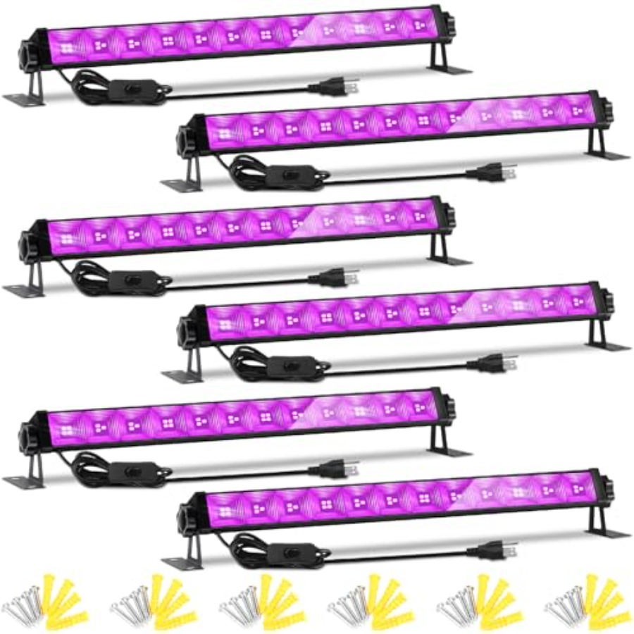 4W Pack LED Black Light Bar, B - đánh giá và giá Party Supplies