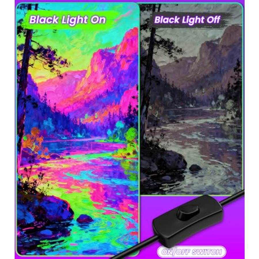 4W Pack LED Black Light Bar, B - đánh giá và giá Party Supplies