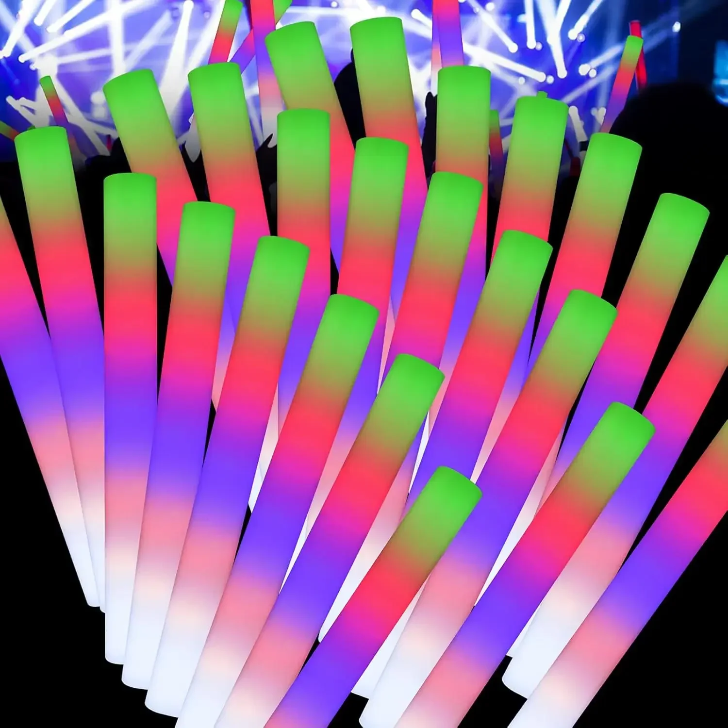 1Z-50PCS Led Foam Glow Sticks  - đánh giá và giá Flashing Led Foam Sticks Party