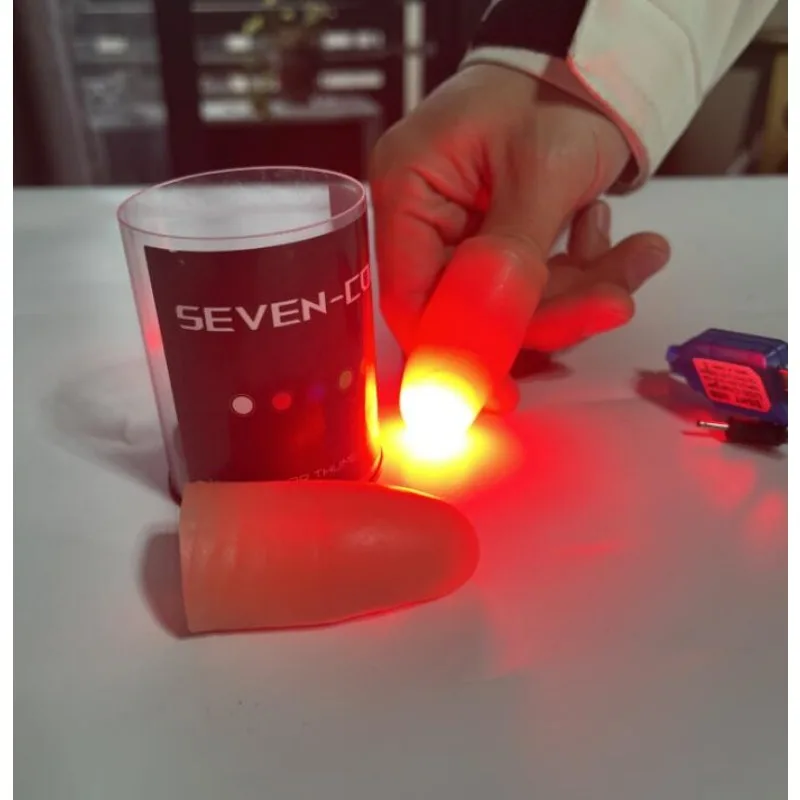 Seven Colors LED Light Thumb M - đánh giá và giá Thumb Tip Magic Trick Set