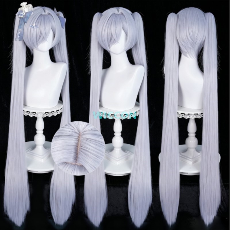 Cinderella Cosplay Wig Silver  - đánh giá và giá Anime Cosplay Wig Heat Resistant