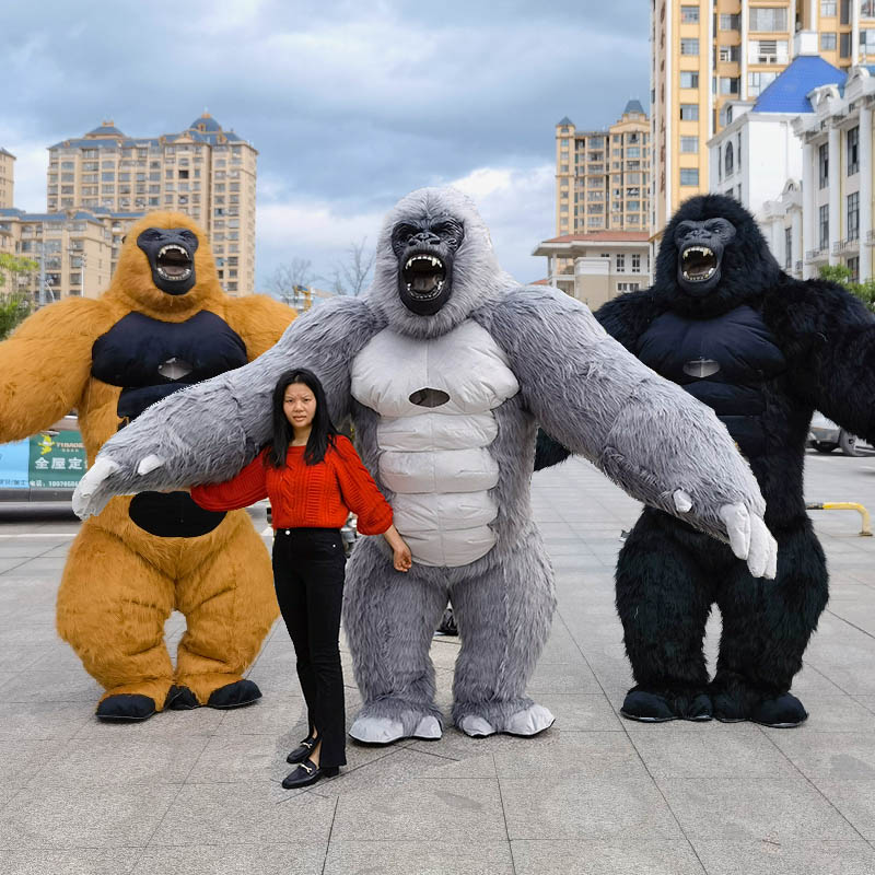 Real Life Inflatable Gorilla M - đánh giá và giá Inflatable Dinosaur Costume Adult