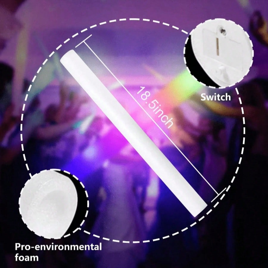 CamelParty 100PCS Foam Glow St - đánh giá và giá Flashing Led Foam Sticks Party