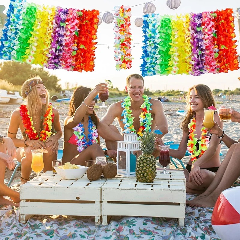 6/12/24Pcs Hawaiian Leis Party - đánh giá và giá Glow In The Dark Party Glasses