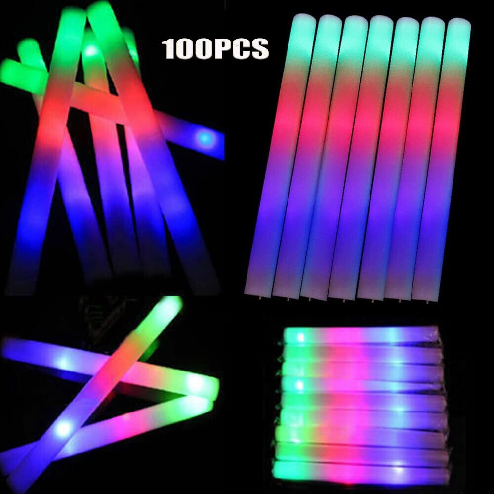 Glow Sticks Bulk 100Pack LED L - đánh giá và giá Flashing Led Foam Sticks Party