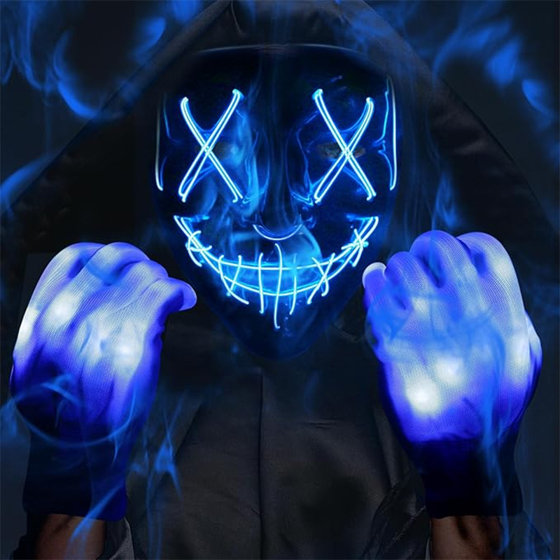 LED Light Halloween The Purge  - đánh giá và giá Led Purge Mask Halloween
