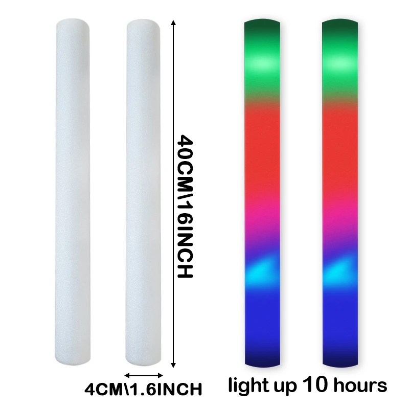 30/50 Pcs Led Xốp Thanh Phát S - đánh giá và giá Flashing Led Foam Sticks Party