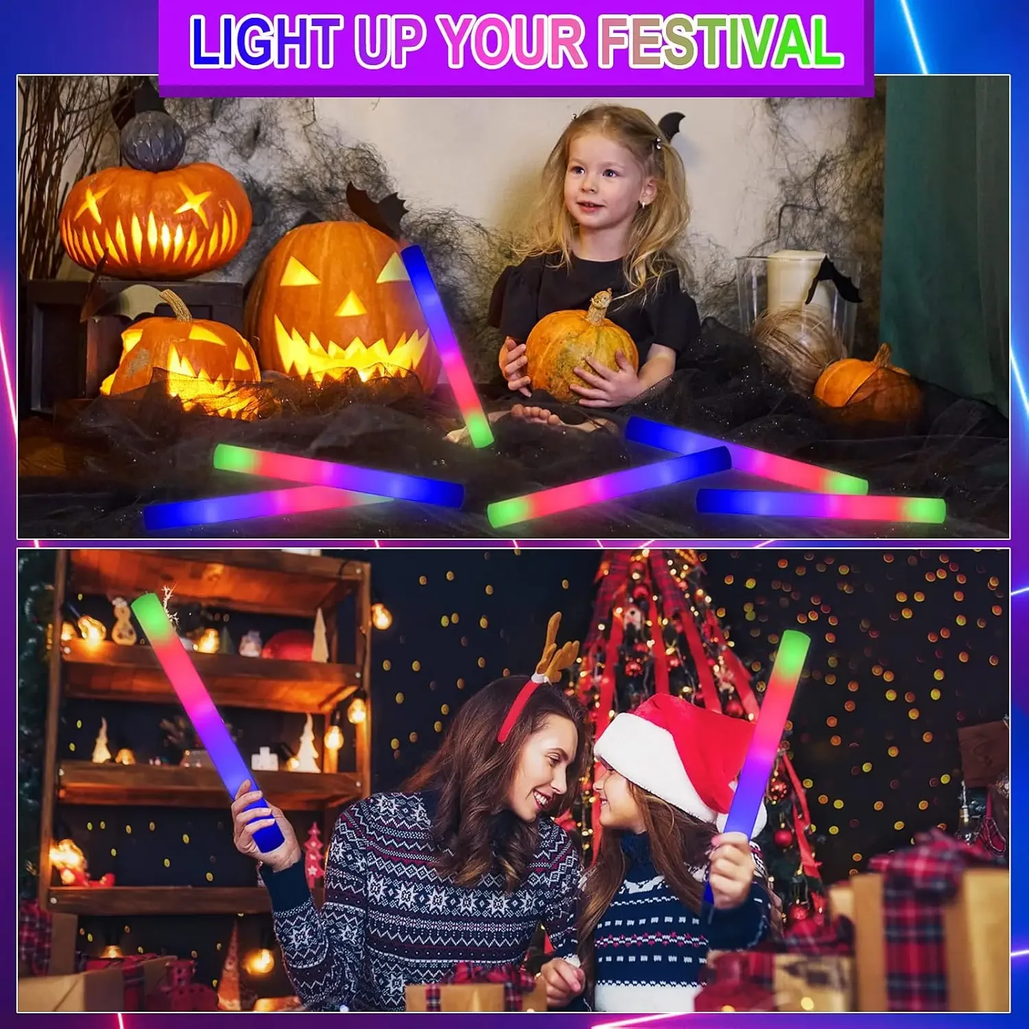 3Z-50PCS Led Foam Glow Sticks  - đánh giá và giá Flashing Led Foam Sticks Party