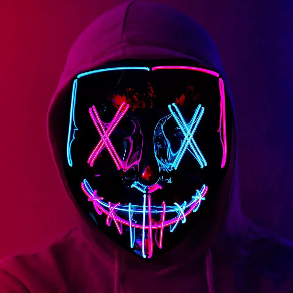 LED Light up Mask for Hallowee - đánh giá và giá Led Purge Mask Halloween