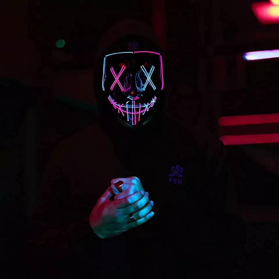 LED Light up Mask for Hallowee - đánh giá và giá Led Purge Mask Halloween