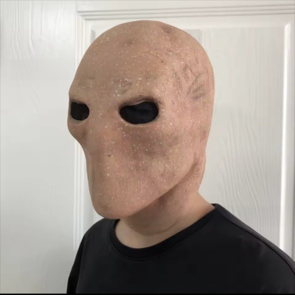 Faceless Man Halloween Slender - đánh giá và giá Latex Alien Mask Realistic