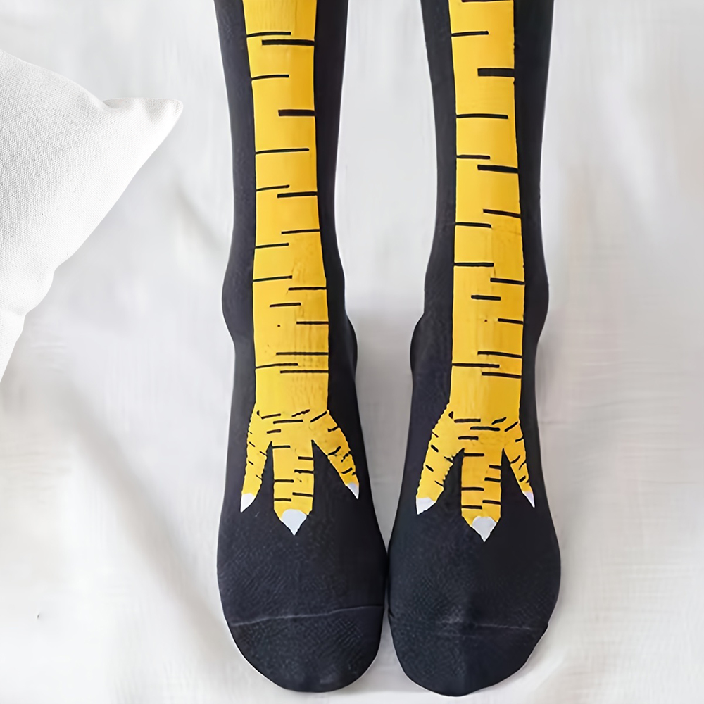 1/2/5/10 Pairs Women Knee High - đánh giá và giá Funny Chicken Leg Socks