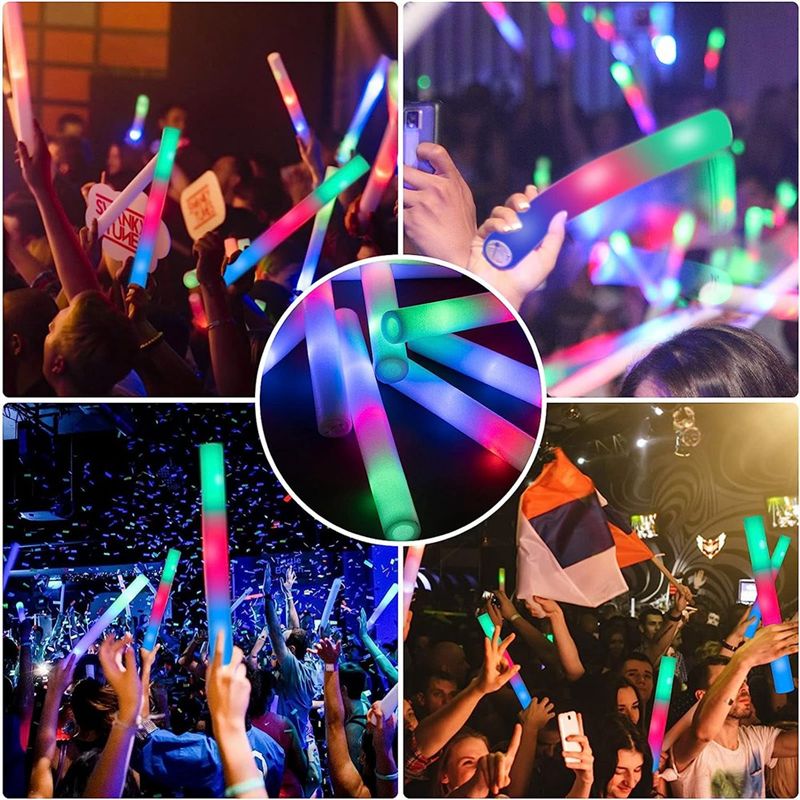 【Big Deal】Glow Sticks Bulk, LE - đánh giá và giá Flashing Led Foam Sticks Party