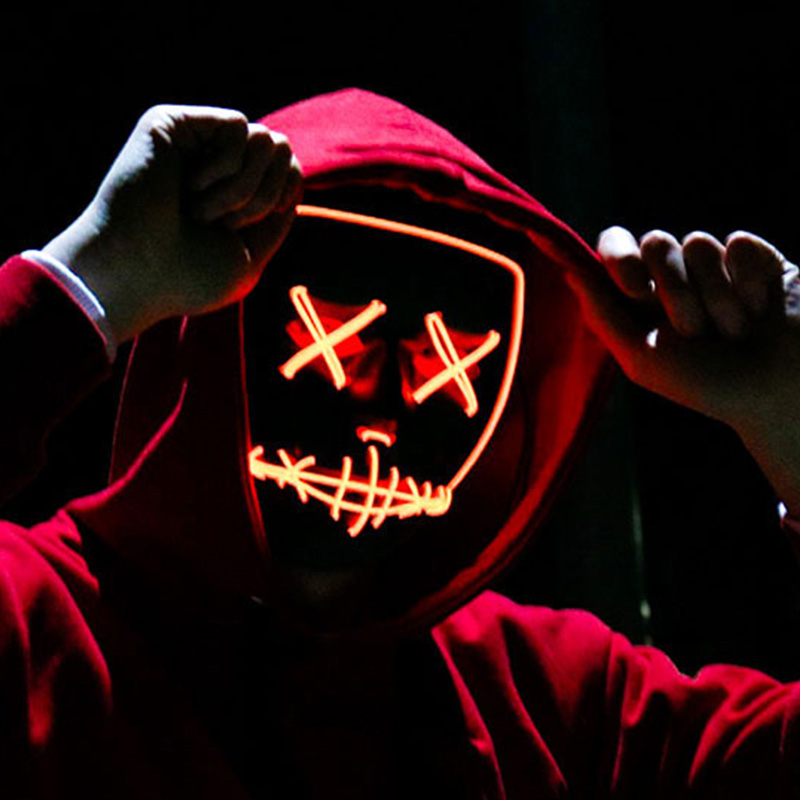 Halloween Scary Vendetta Mask  - đánh giá và giá Led Purge Mask Halloween