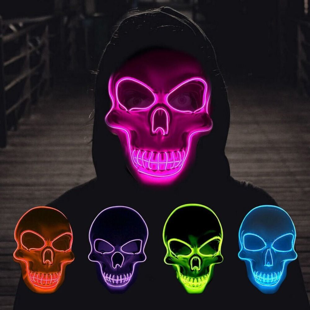 Fashion Horror Halloween Skull - đánh giá và giá Led Purge Mask Halloween