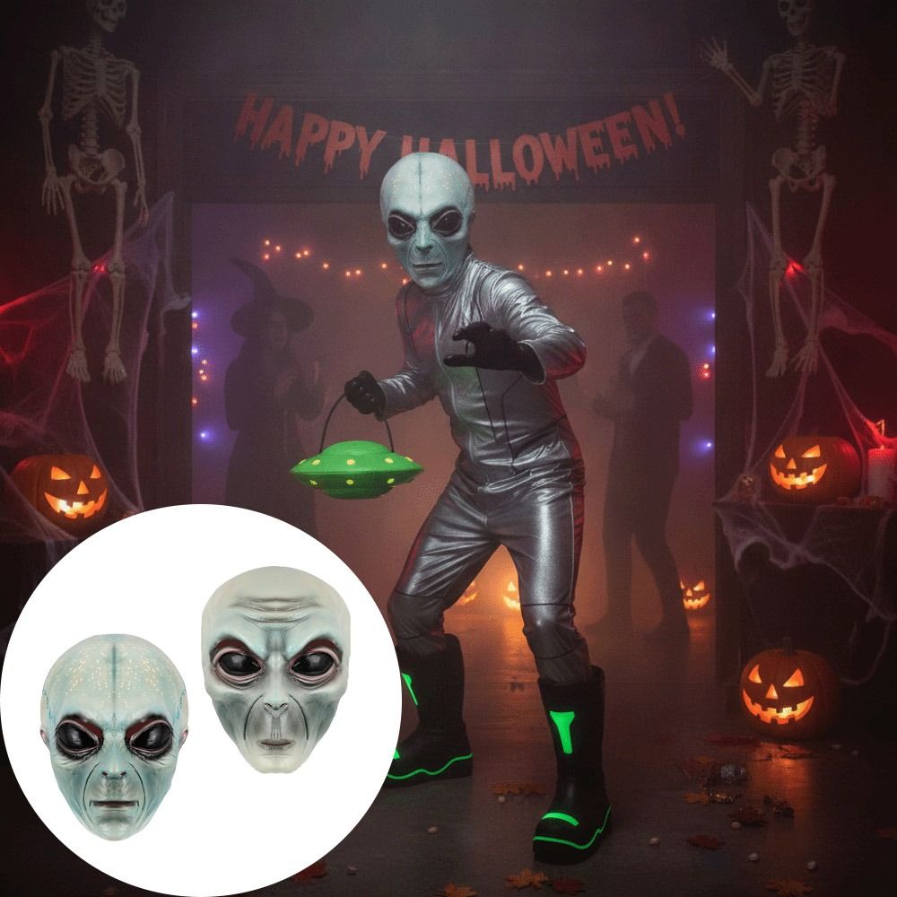 Latex Material Alien Mask Gree - đánh giá và giá Latex Alien Mask Realistic