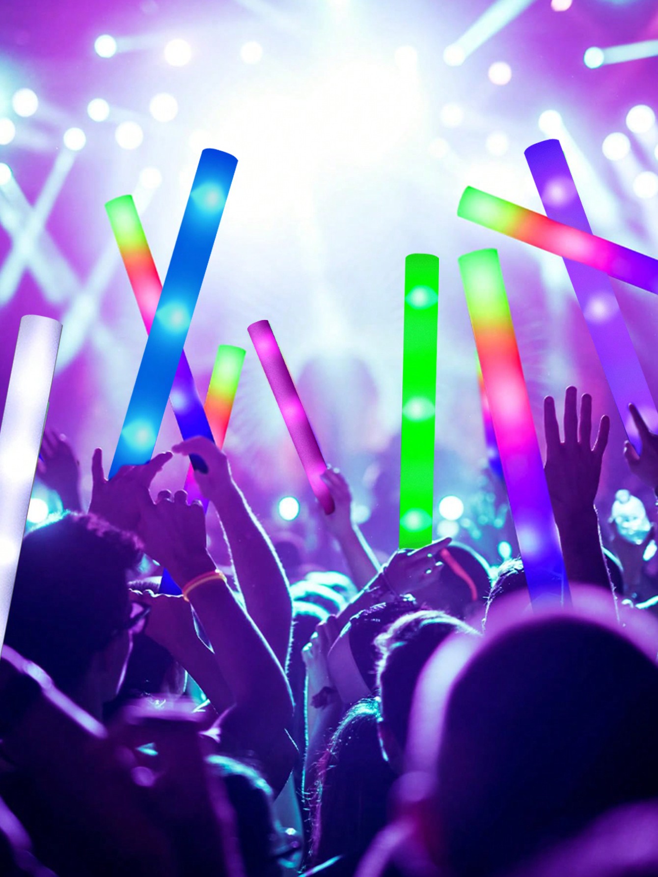 20/30pcs LED Foam Glow Sticks  - đánh giá và giá Flashing Led Foam Sticks Party