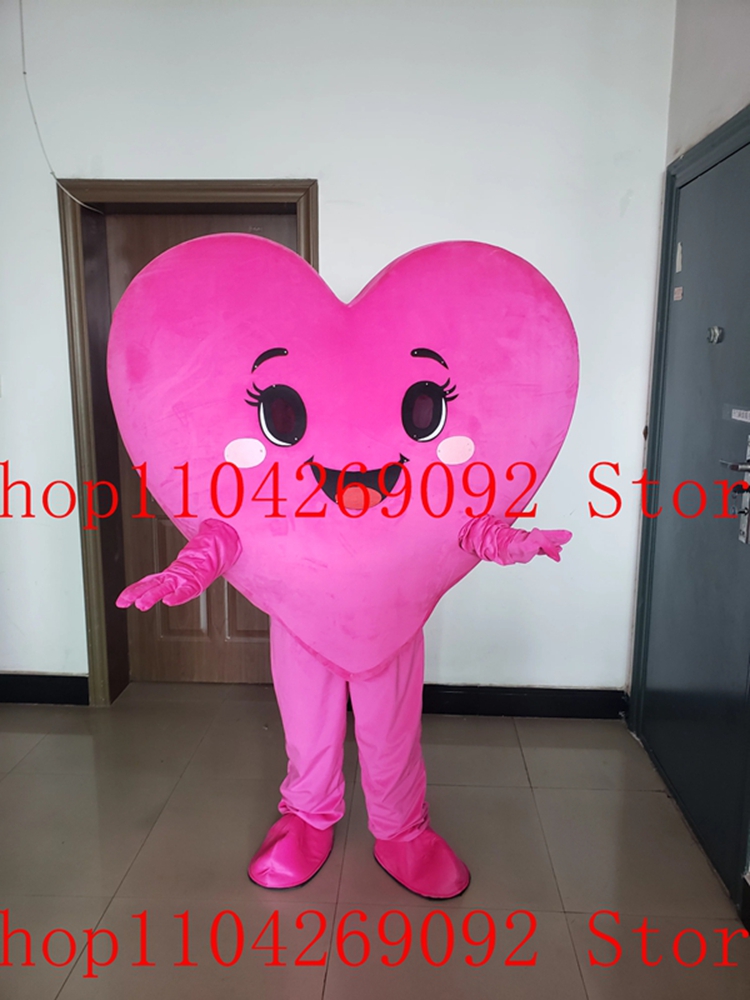 Lovely Pink Heart Mascot Costu - đánh giá và giá Costumes