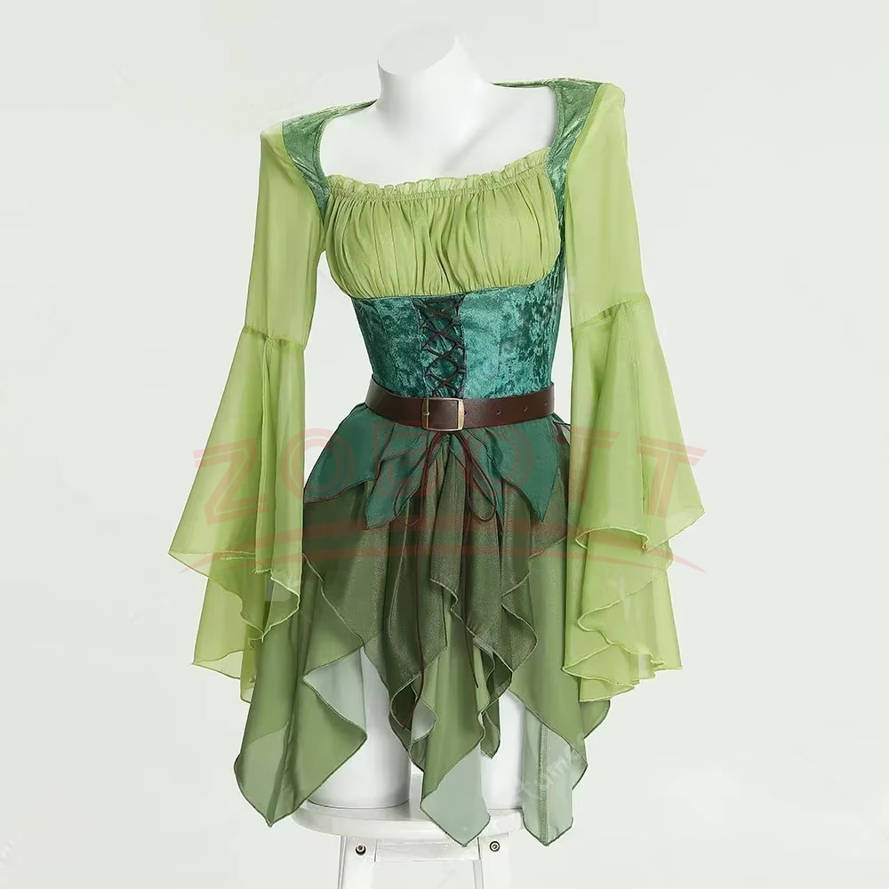 Women's Elf Medieval Green Fai - đánh giá và giá Medieval Renaissance Dress Women