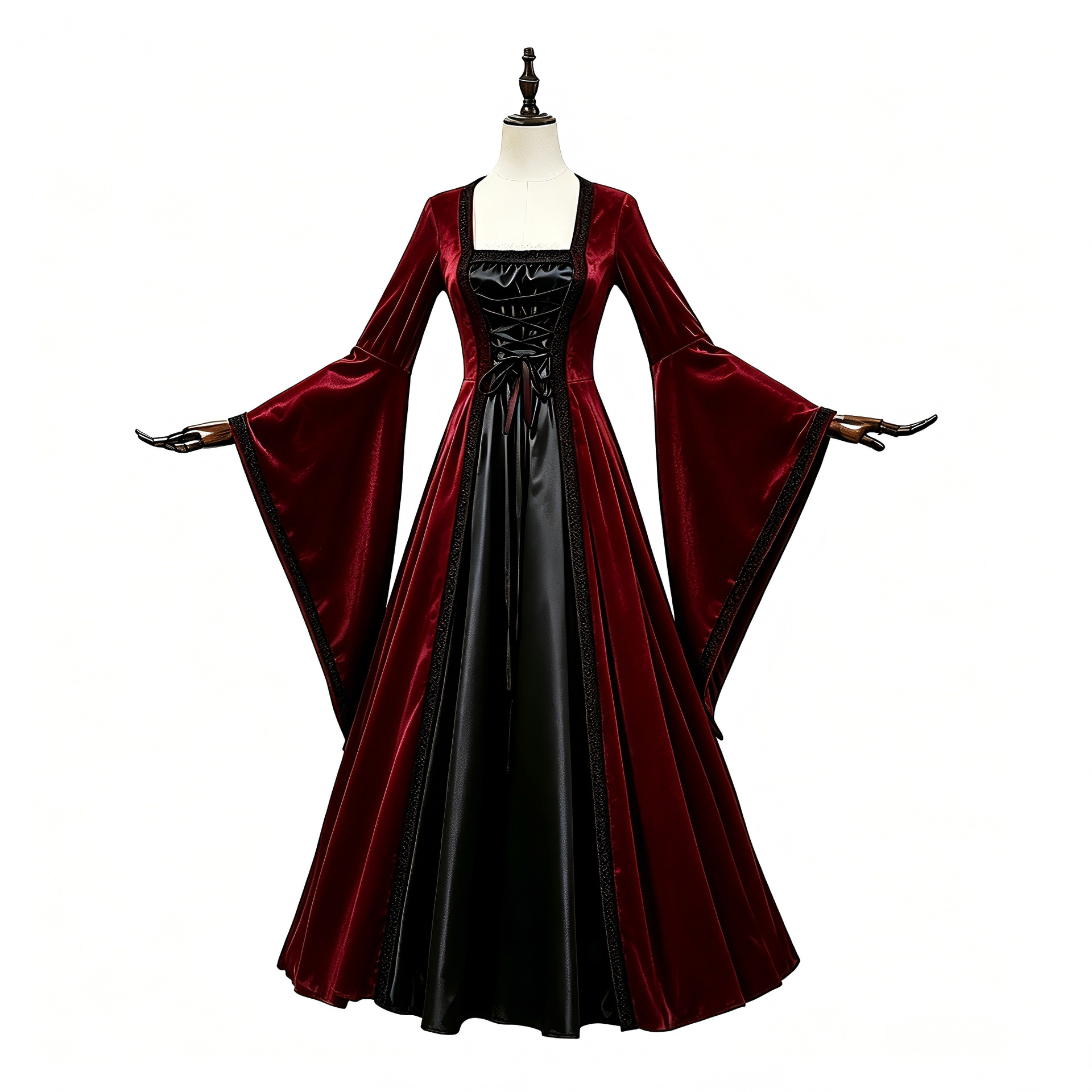 Halloween vintage corset dress - đánh giá và giá Medieval Renaissance Dress Women