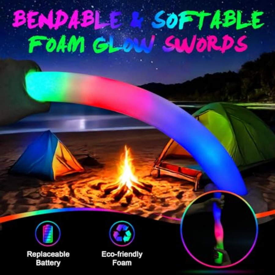 Pack Foam Glow Sticks, Bulk LE - đánh giá và giá Flashing Led Foam Sticks Party