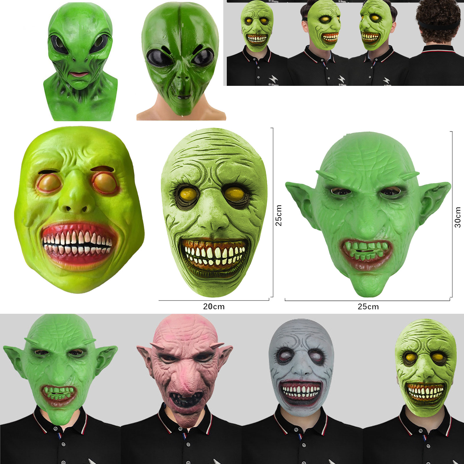Halloween Alien Mask Realistic - đánh giá và giá Latex Alien Mask Realistic