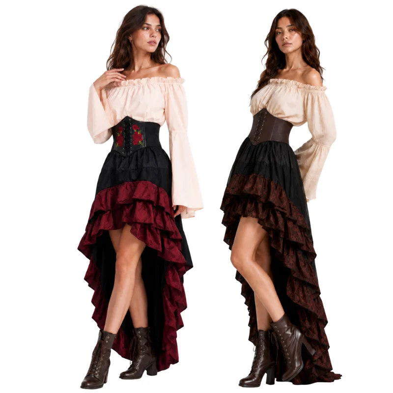 Halloween Medieval Retro Pirat - đánh giá và giá Medieval Renaissance Dress Women