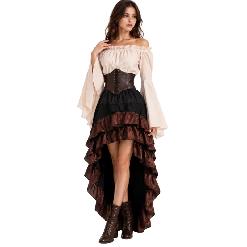 Halloween Medieval Retro Pirat - đánh giá và giá Medieval Renaissance Dress Women