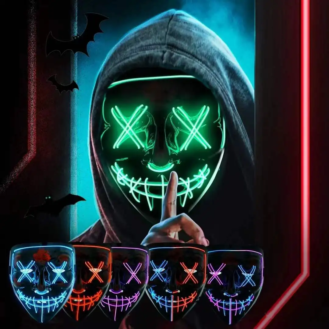 Led Mask Halloween Carnival Ch - đánh giá và giá Led Purge Mask Halloween