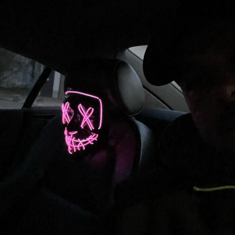 Wireless LED Mask Halloween Pa - đánh giá và giá Led Purge Mask Halloween