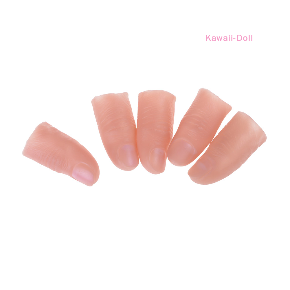 [DO]5Pcs/Set Fake Soft Thumb T - đánh giá và giá Thumb Tip Magic Trick Set