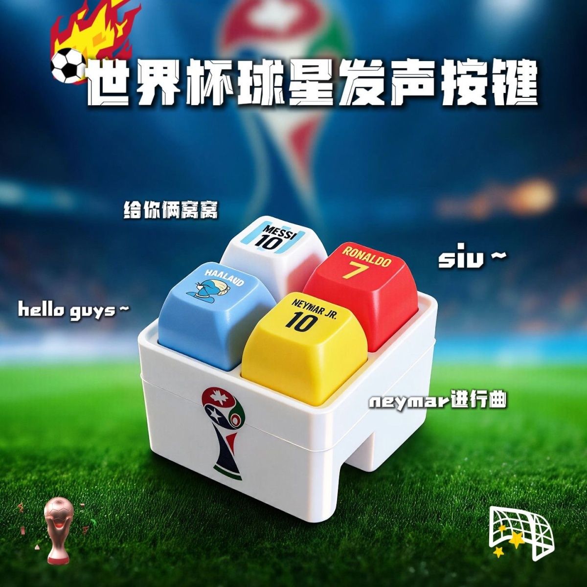Haaland soccer-themed keychain - đánh giá và giá Prank Toys