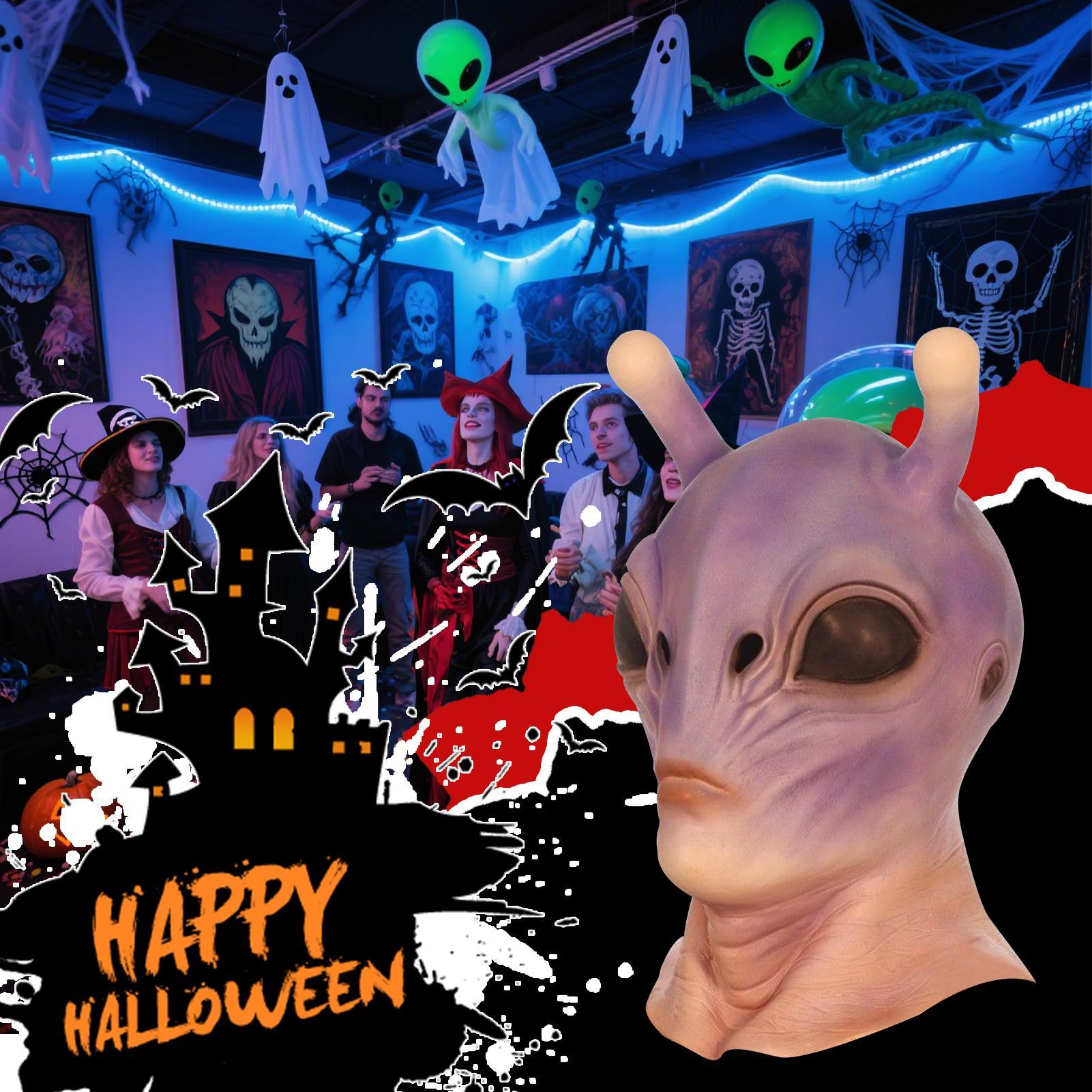 Full Head Realistic Halloween  - đánh giá và giá Latex Alien Mask Realistic