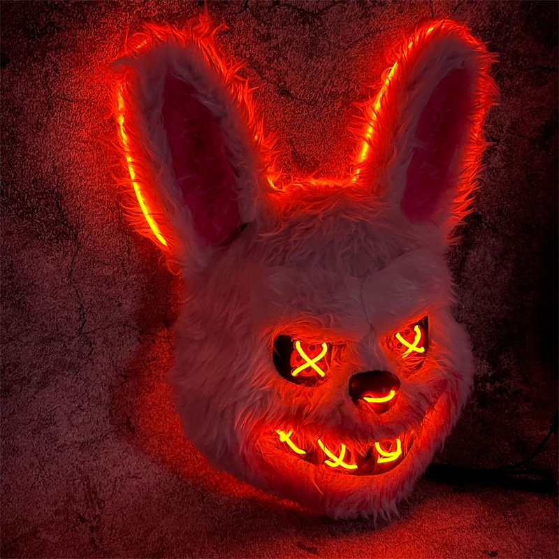 Bunny Mask Masquerade LED Rabb - đánh giá và giá Led Purge Mask Halloween
